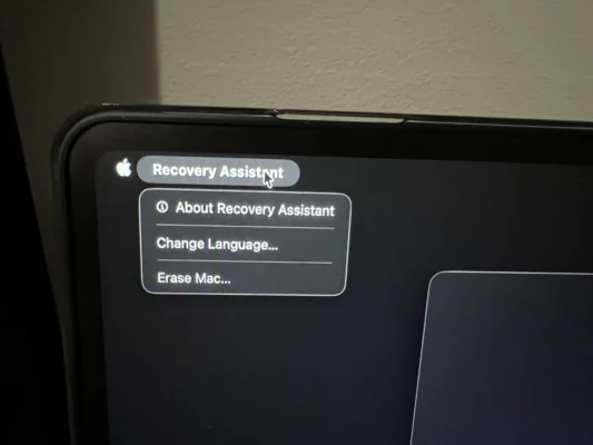 Erase Mac from Recovery Assisstant, if you get an error when wiping the disk via disk utility on macs.