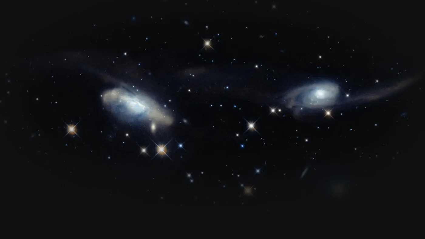 unbound planet hero image. Hubble Interacting Galaxy ESO 69-6