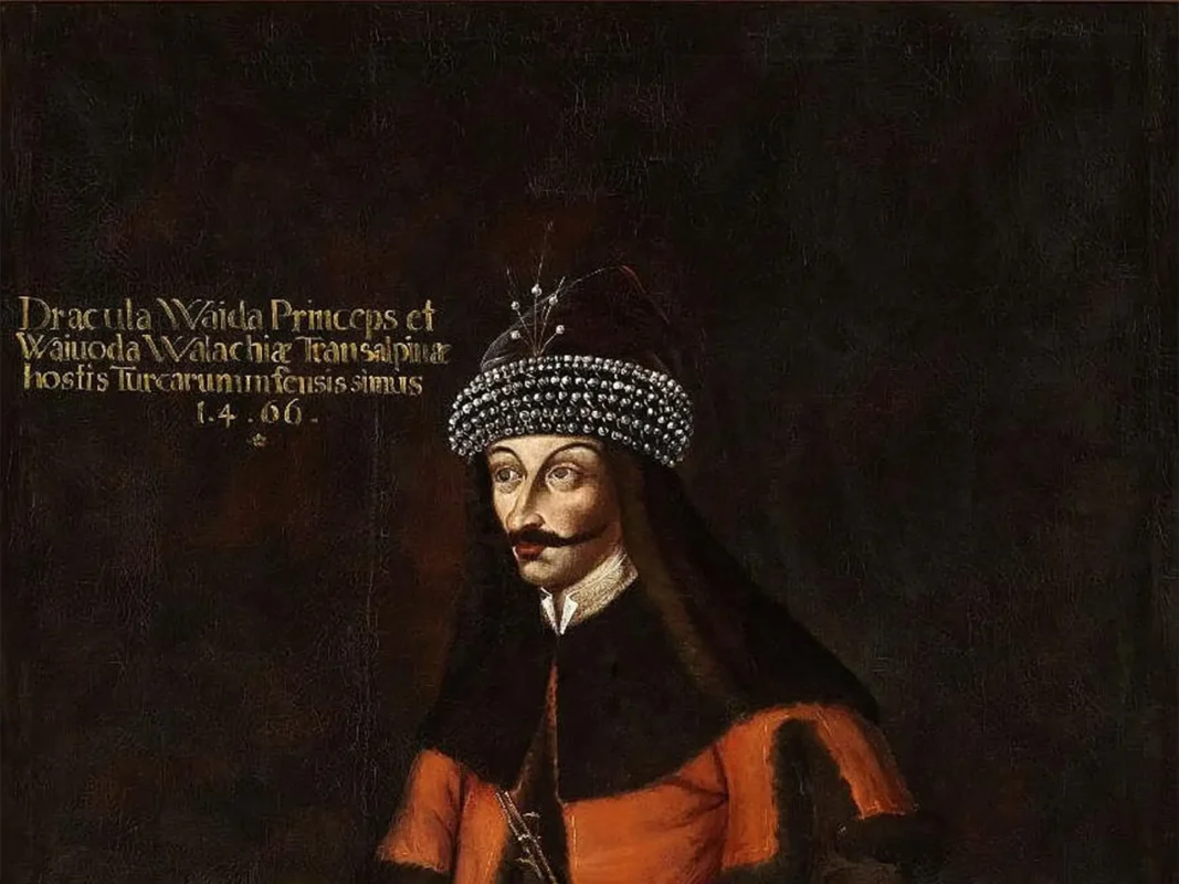 Historic portrait of Vlad III Dracula, Prince of Wallachia, traditionally believed to have been born in Sighișoara